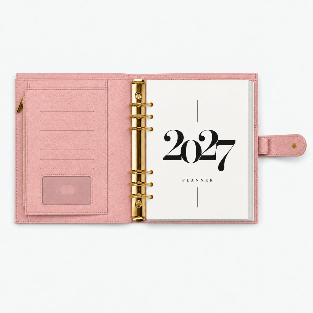 Signature A5 Binder 6-Ring Planner Cover | Pink
