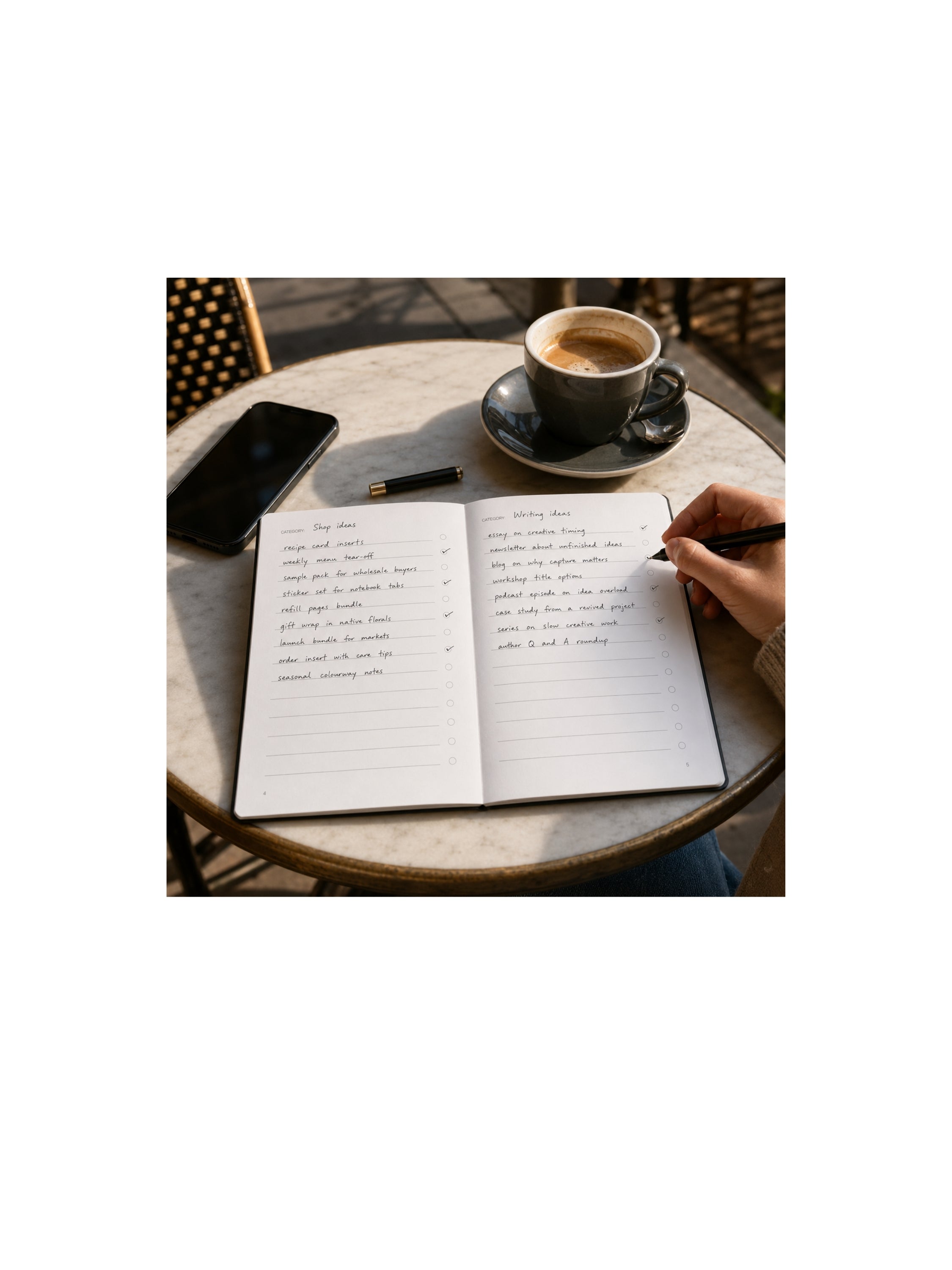 BACKBURNER A5 Idea Catcher Notebook