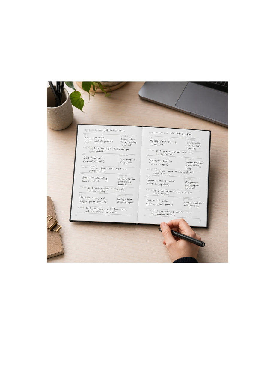 BACKBURNER A5 Idea Catcher Notebook