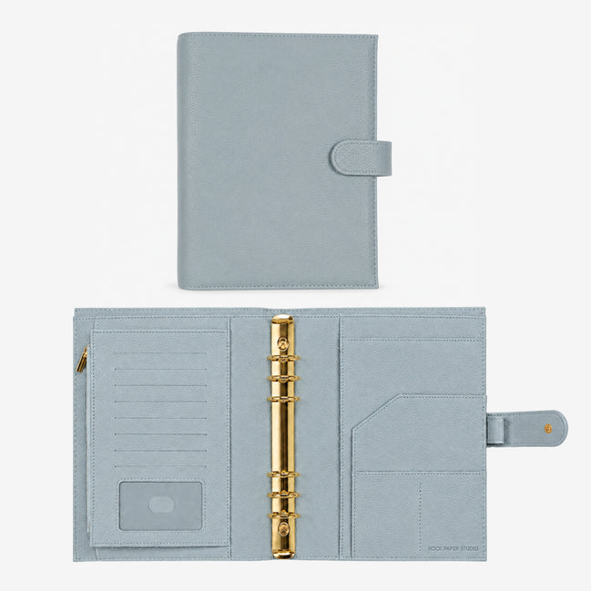 Signature A5 Binder 6-Ring Planner Cover | Blue