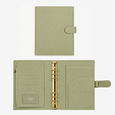 Signature A5 Binder 6-Ring Planner Cover | Sage Green