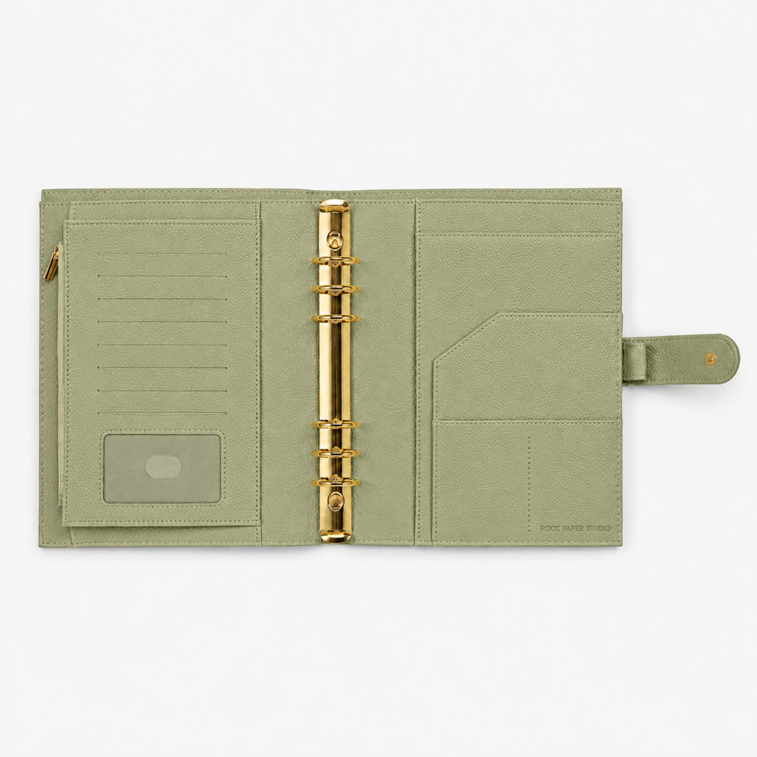 Signature A5 Binder 6-Ring Planner Cover | Sage Green
