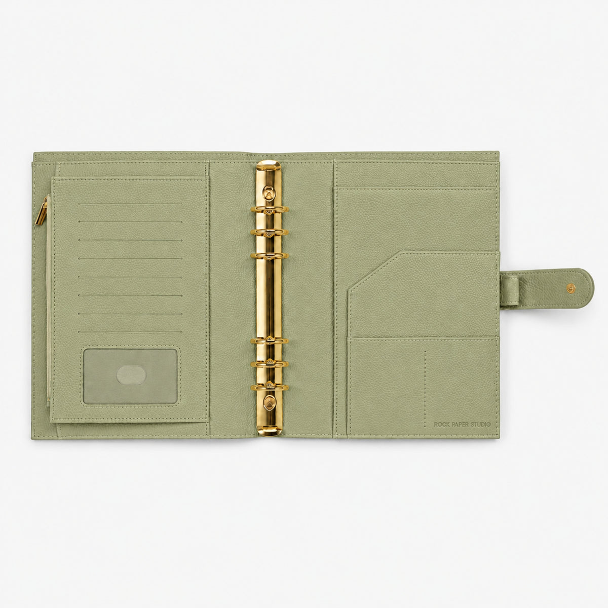 Signature A5 Binder 6-Ring Planner Cover | Sage Green