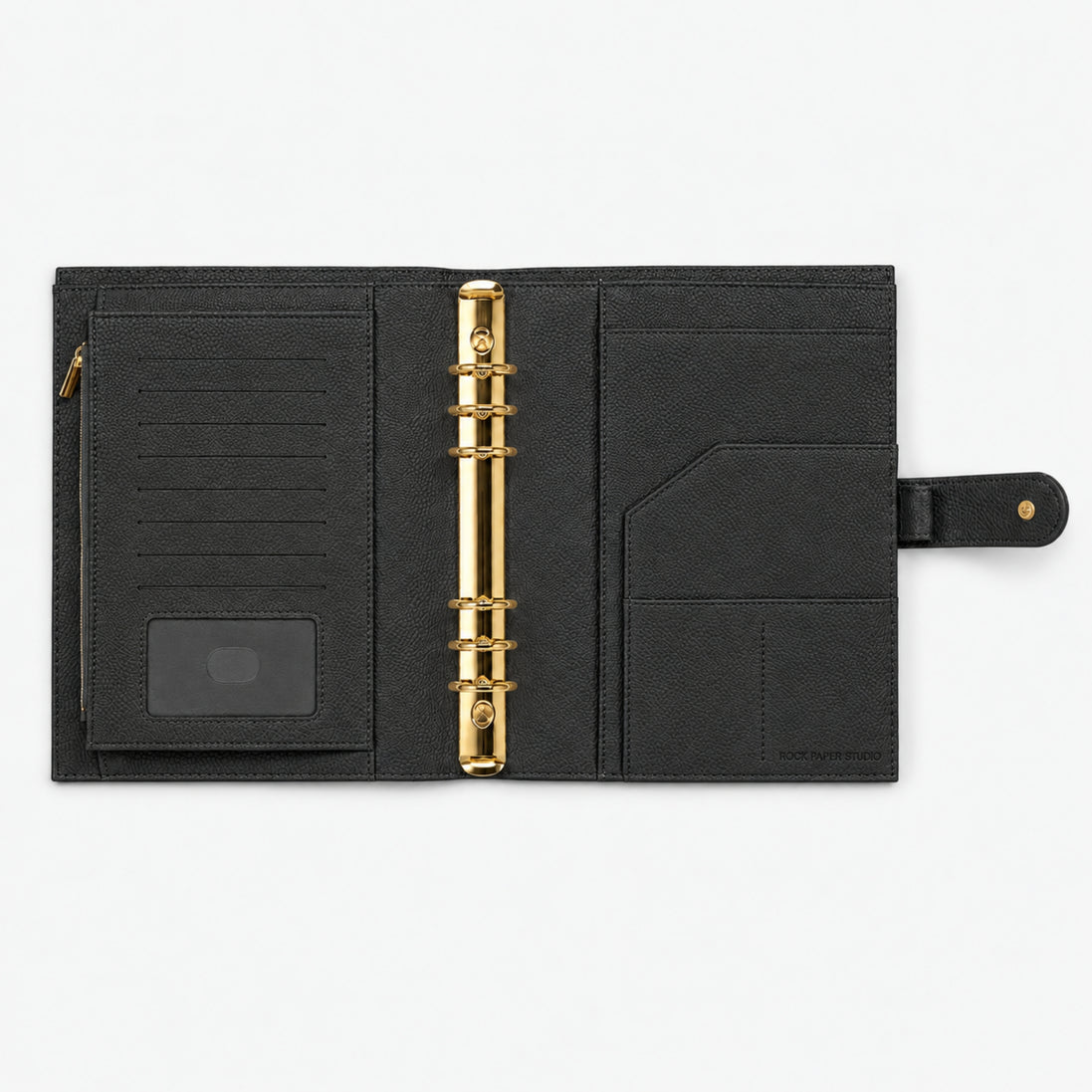 Signature A5 Binder 6-Ring Planner Cover | Black