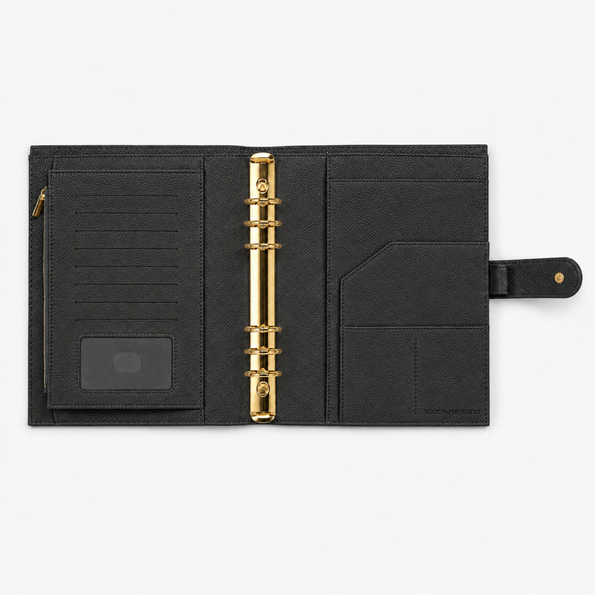 Signature A5 Binder 6-Ring Planner Cover | Black