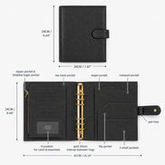 Signature A5 Binder 6-Ring Planner Cover | Black