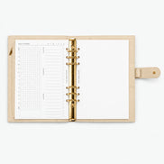 Signature A5 Binder 6-Ring Planner Cover | Cream