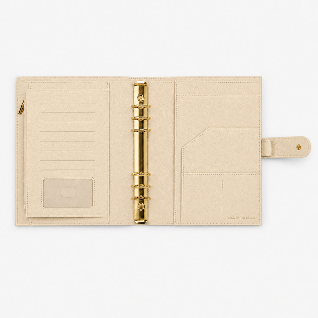 Signature A5 Binder 6-Ring Planner Cover | Cream