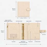 Signature A5 Binder 6-Ring Planner Cover | Cream