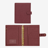Signature A5 Binder 6-Ring Planner Cover | Berry Burgundy