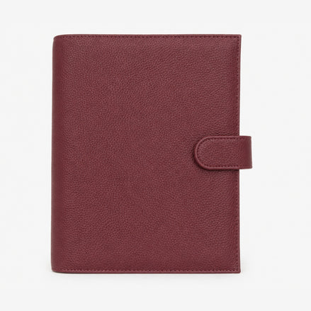 Signature A5 Binder 6-Ring Planner Cover | Berry Burgundy