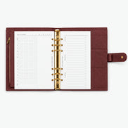 Signature A5 Binder 6-Ring Planner Cover | Berry Burgundy