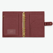 Signature A5 Binder 6-Ring Planner Cover | Berry Burgundy