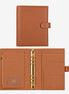Signature A5 Binder 6-Ring Planner Cover | Saddle Brown