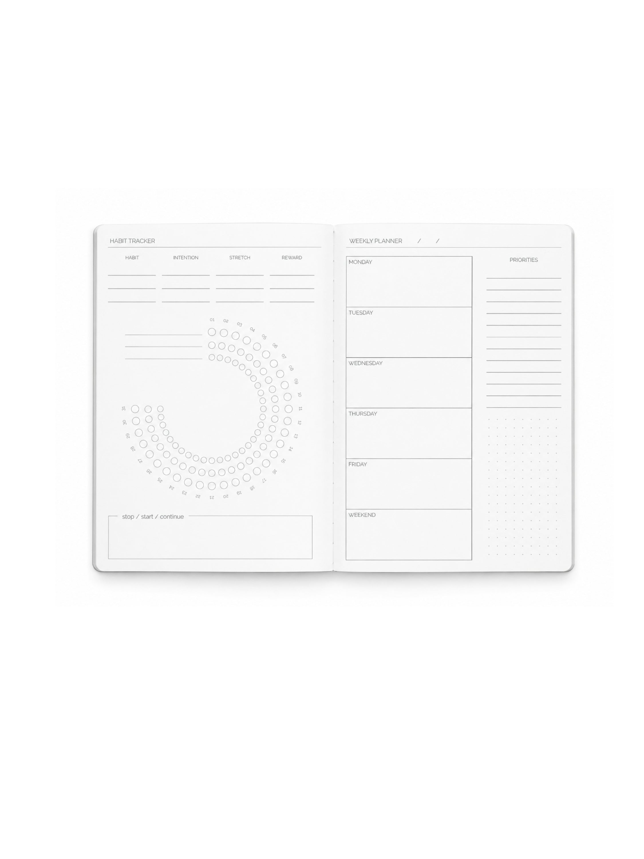 DONE A5 Undated Daily Planner