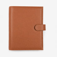Signature A5 Binder 6-Ring Planner Cover | Saddle Brown