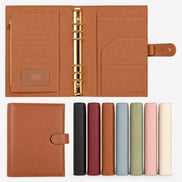 Signature A5 Binder 6-Ring Planner Cover | Saddle Brown
