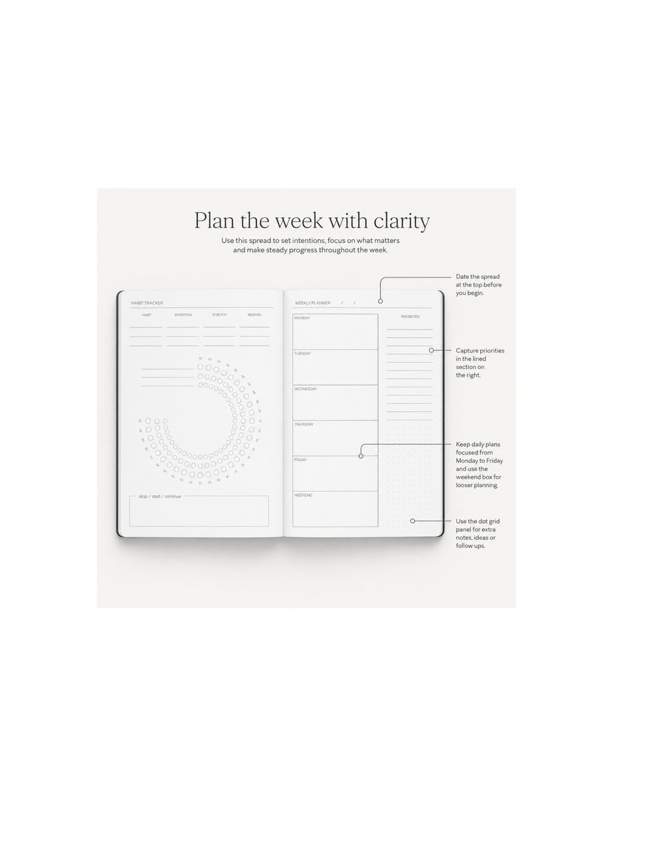 DONE A5 Undated Daily Planner