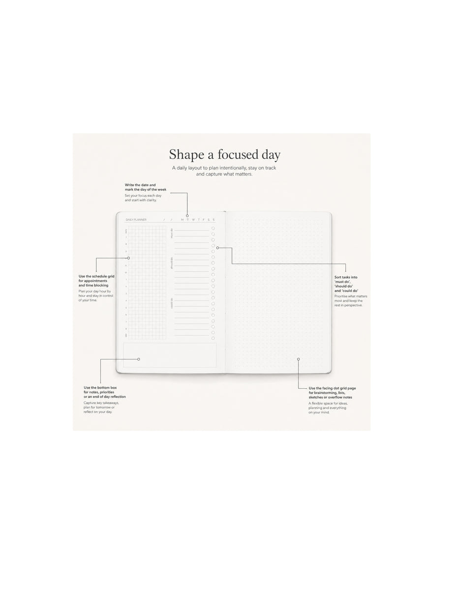 DONE A5 Undated Daily Planner