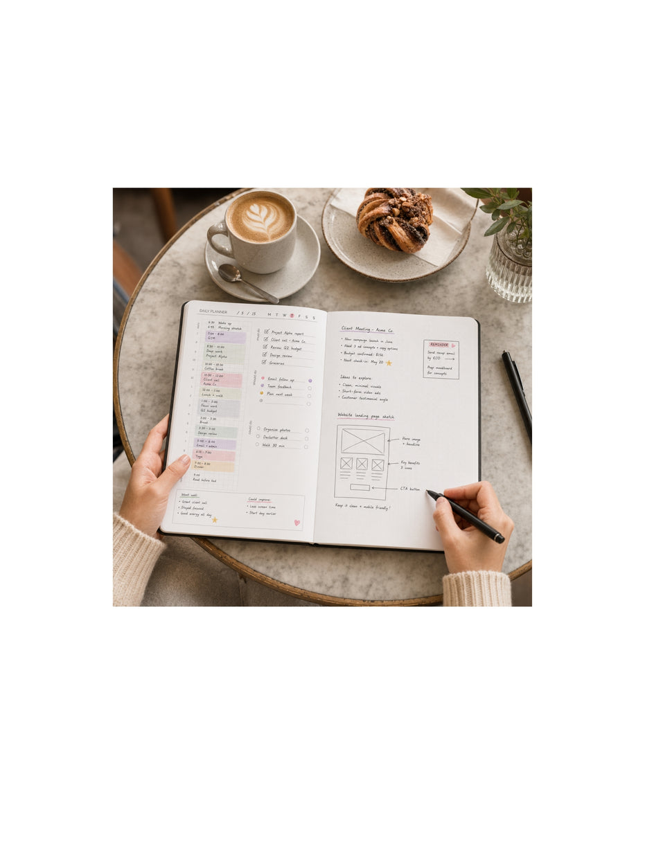 DONE A5 Undated Daily Planner