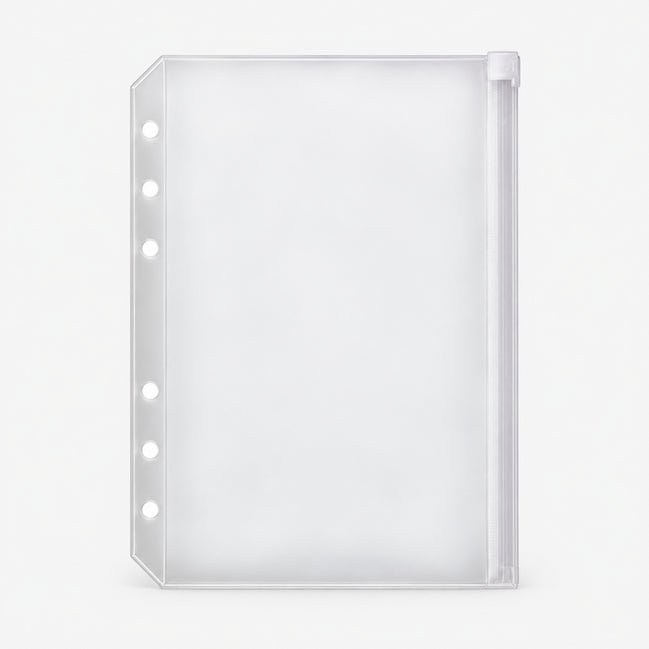A5 Ziplock Planner Pocket Insert for 6 Ring Binder