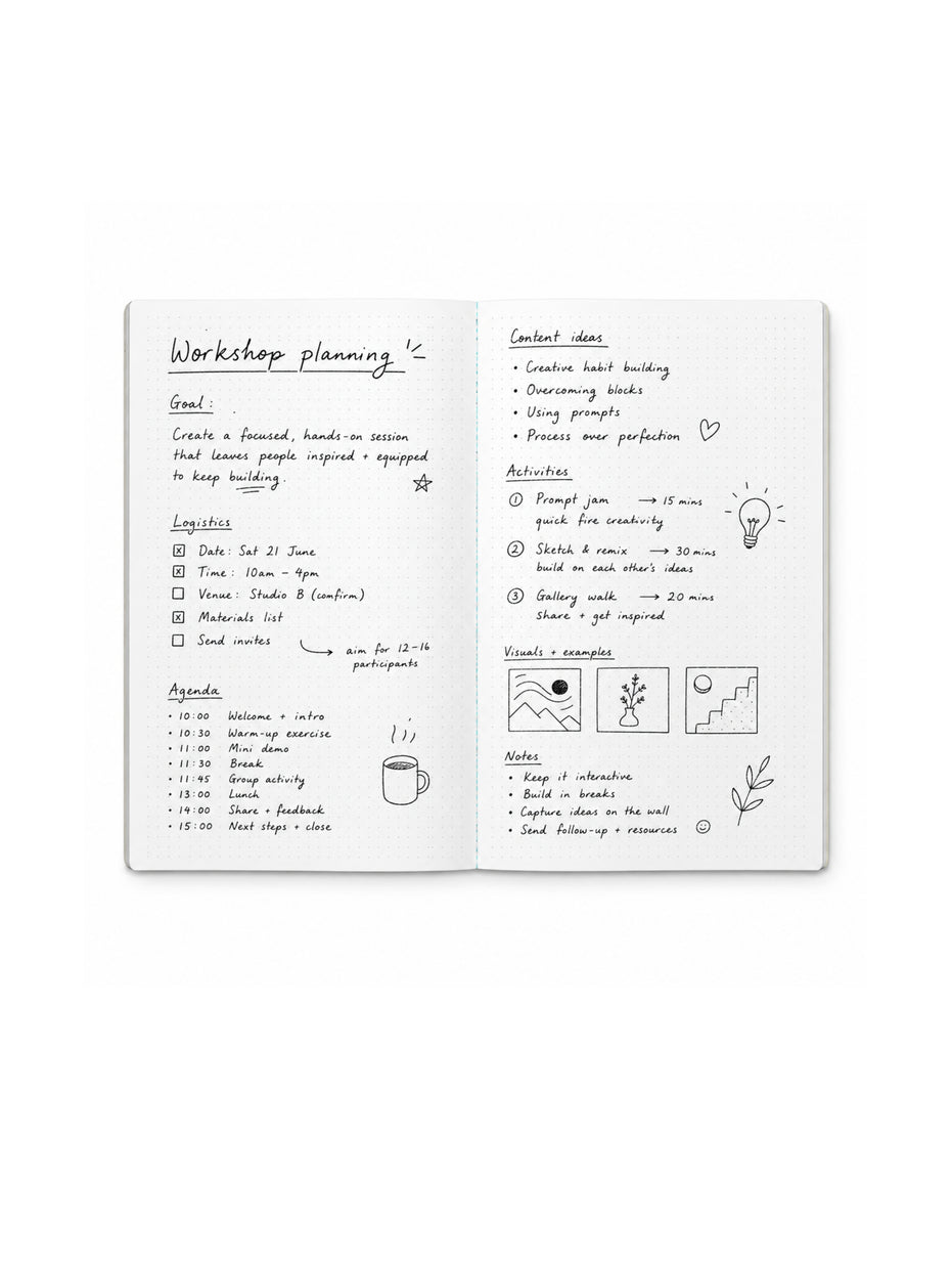 DOT GRID PAGES A5 Notebook