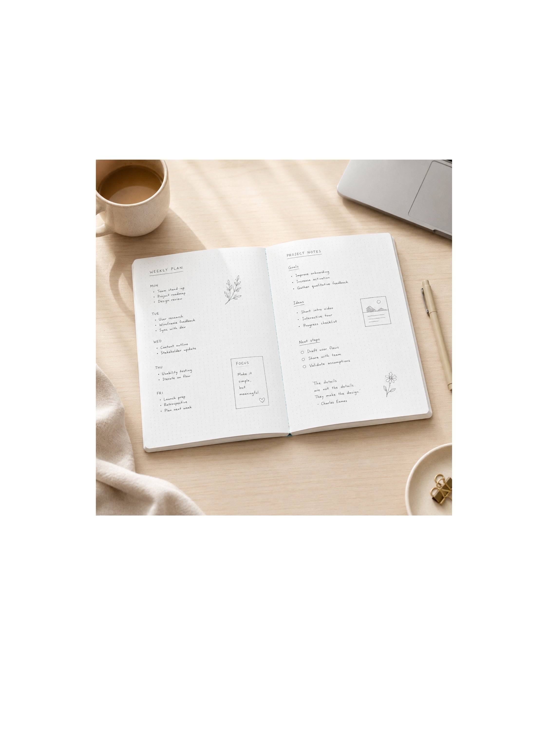 DOT GRID PAGES A5 Notebook
