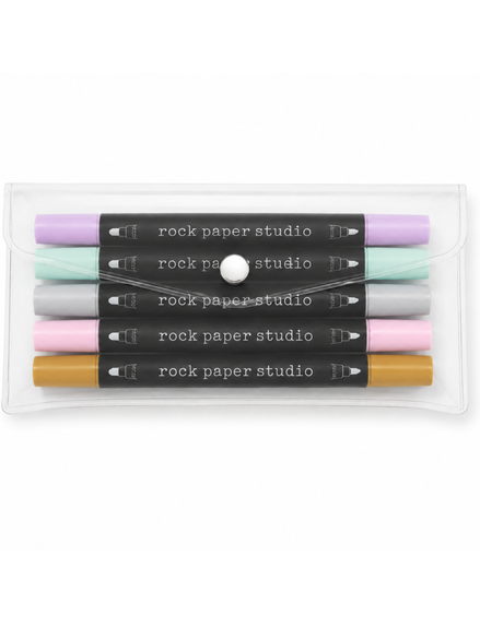 Dual tip Acrylic Dot Markers 5 Pack