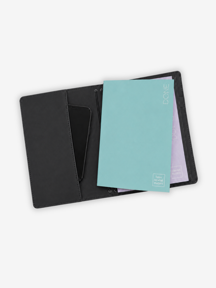 Essential A5 Espresso Martini Black Notebook Cover
