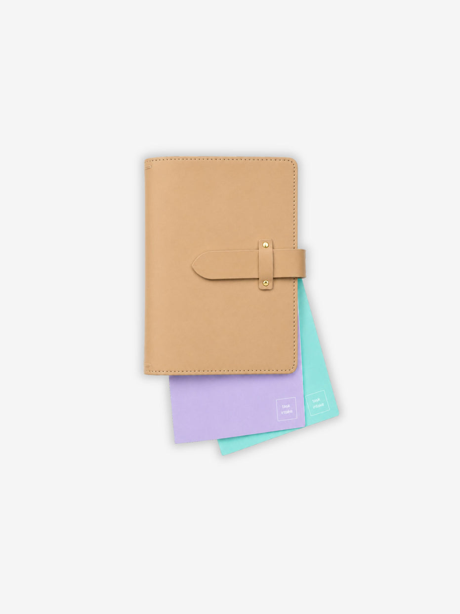 Signature A5 Notebook Cover | Caramel Latte