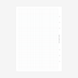 A5 Grid Pages Planner Inserts | 6 Ring Binder Refill Pages