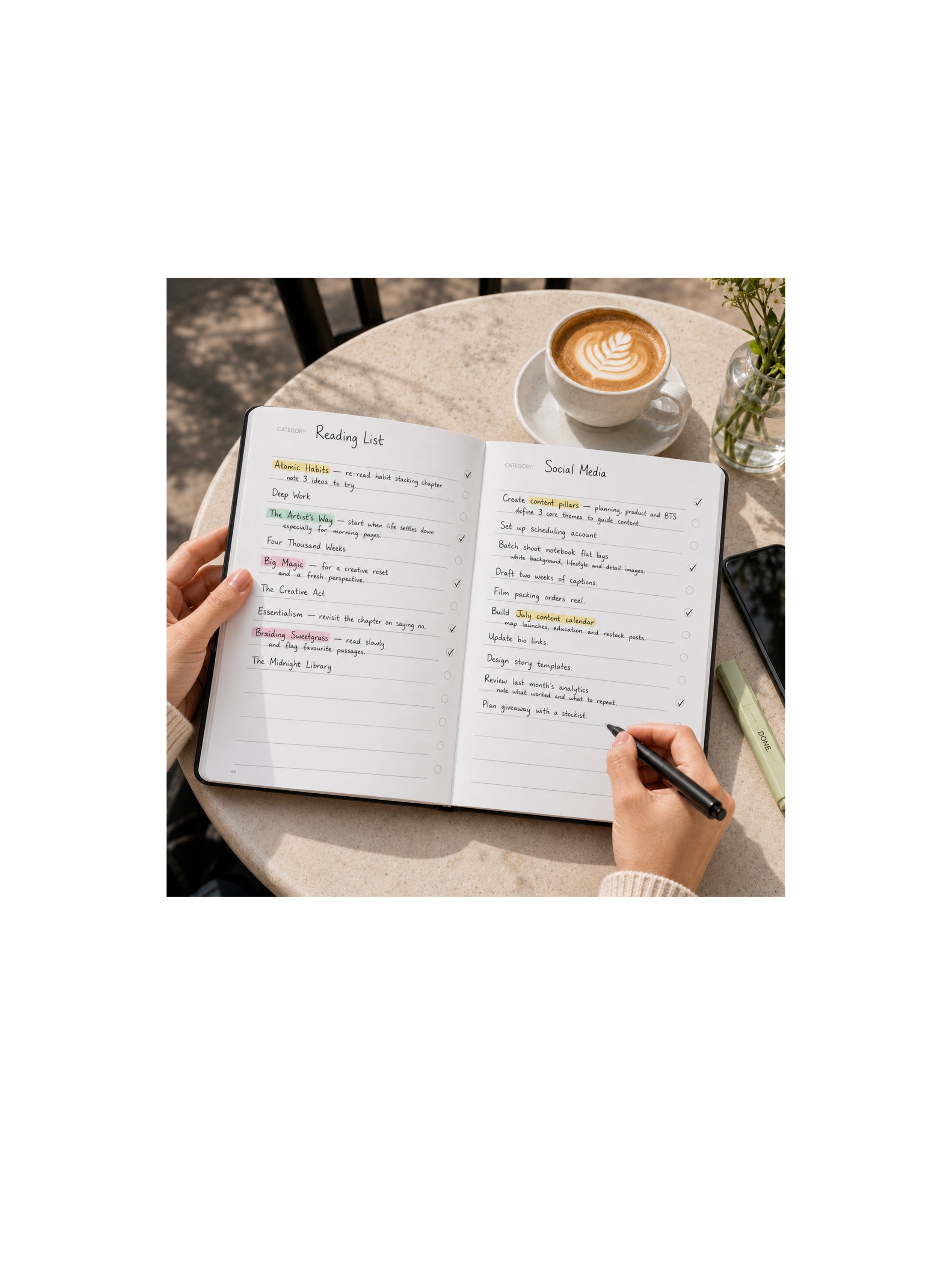 INBOX A5 Task Notebook