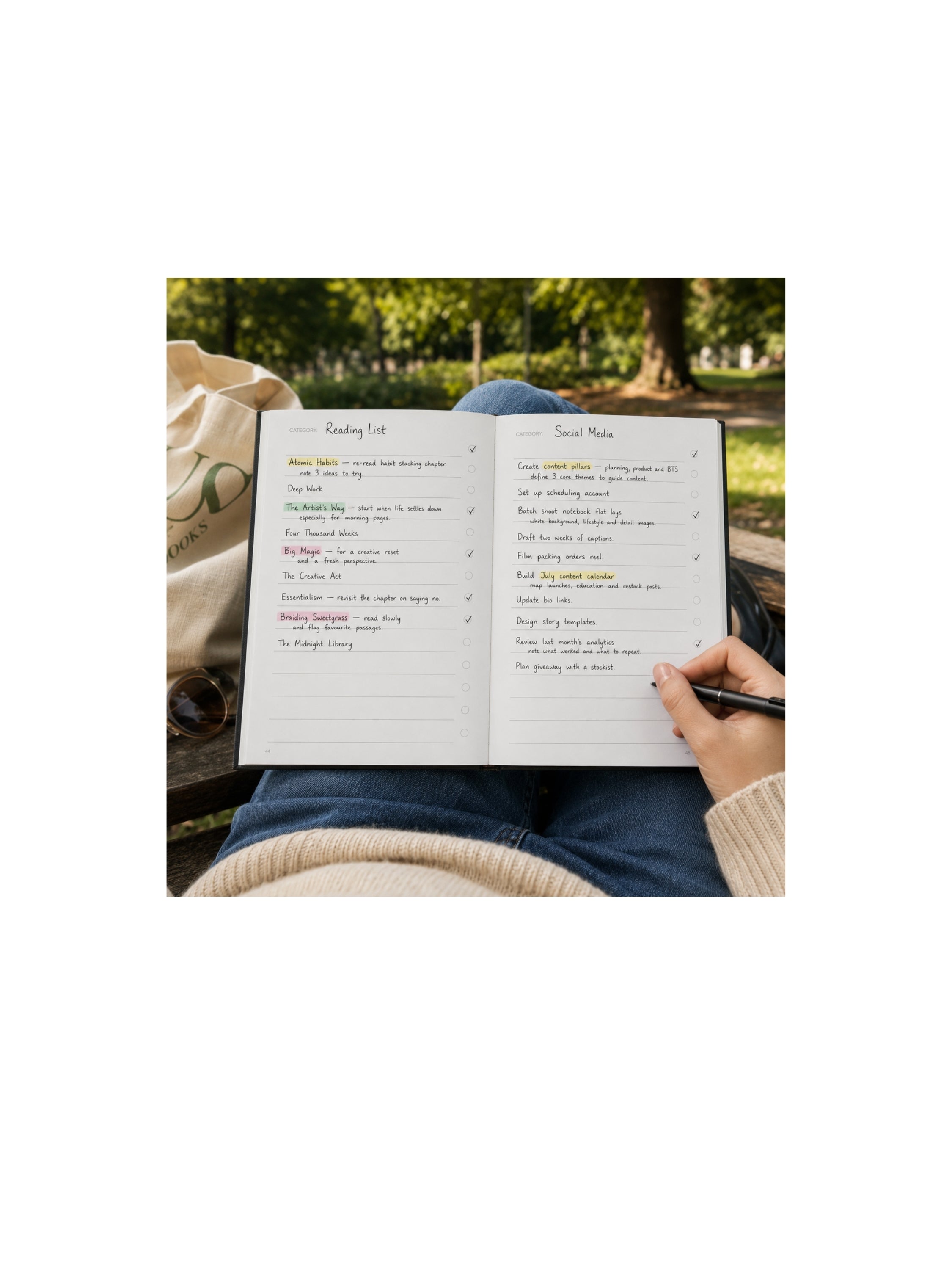 INBOX A5 Task Notebook