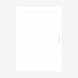 A5 Lined Pages Planner Inserts | 6 Ring Binder Refill Pages