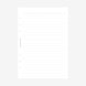 A5 Lined Pages Planner Inserts | 6 Ring Binder Refill Pages