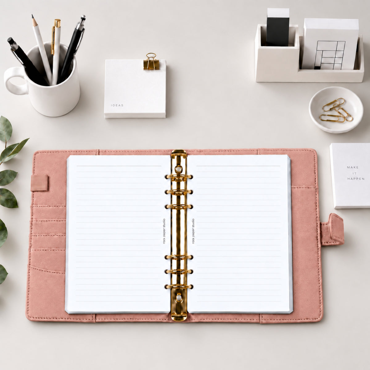 A5 Lined Pages Planner Inserts | 6 Ring Binder Refill Pages