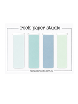 Magnetic Page Markers, Blue set of 4