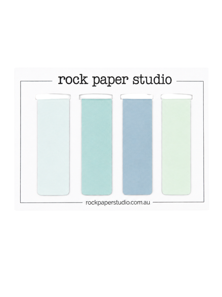 Magnetic Page Markers, Blue set of 4