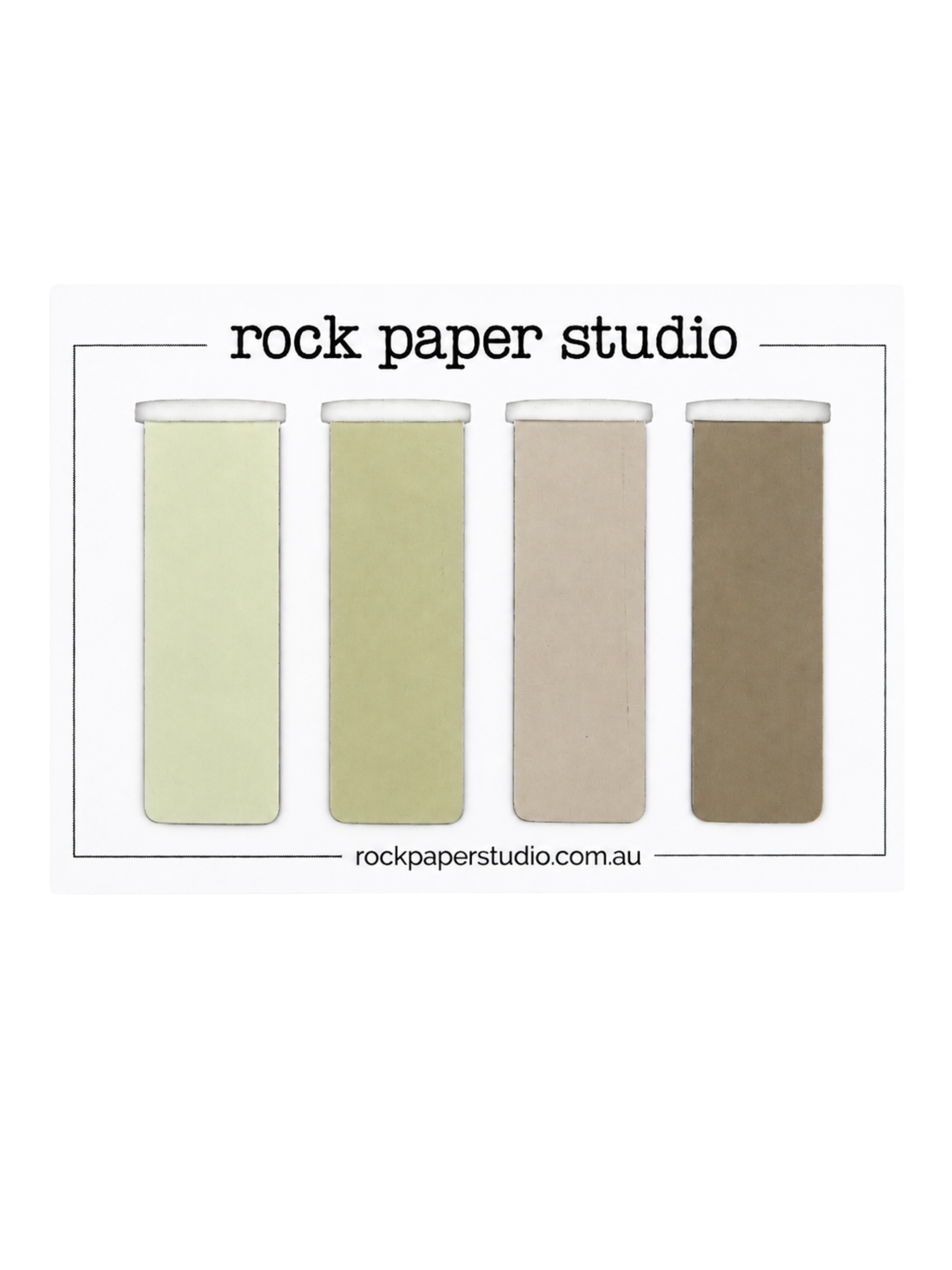 Magnetic Page Markers, Natural set of 4
