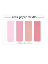 Magnetic Page Markers, Pink set of 4