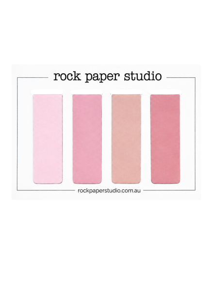 Magnetic Page Markers, Pink set of 4