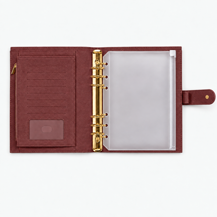 A5 Ziplock Planner Pocket Insert for 6 Ring Binder
