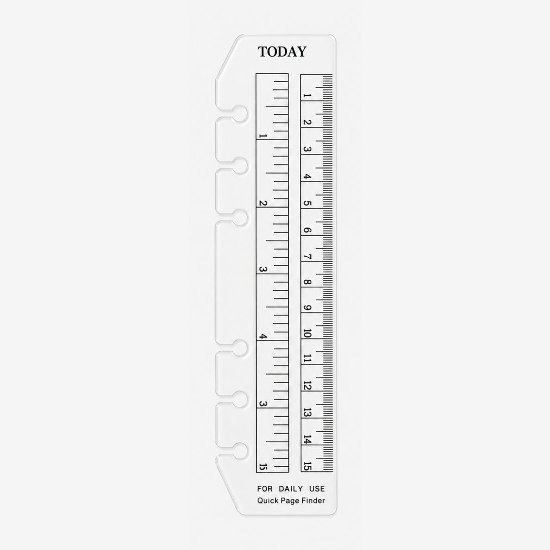 Today Page Marker Ruler for A5 Ring Binders