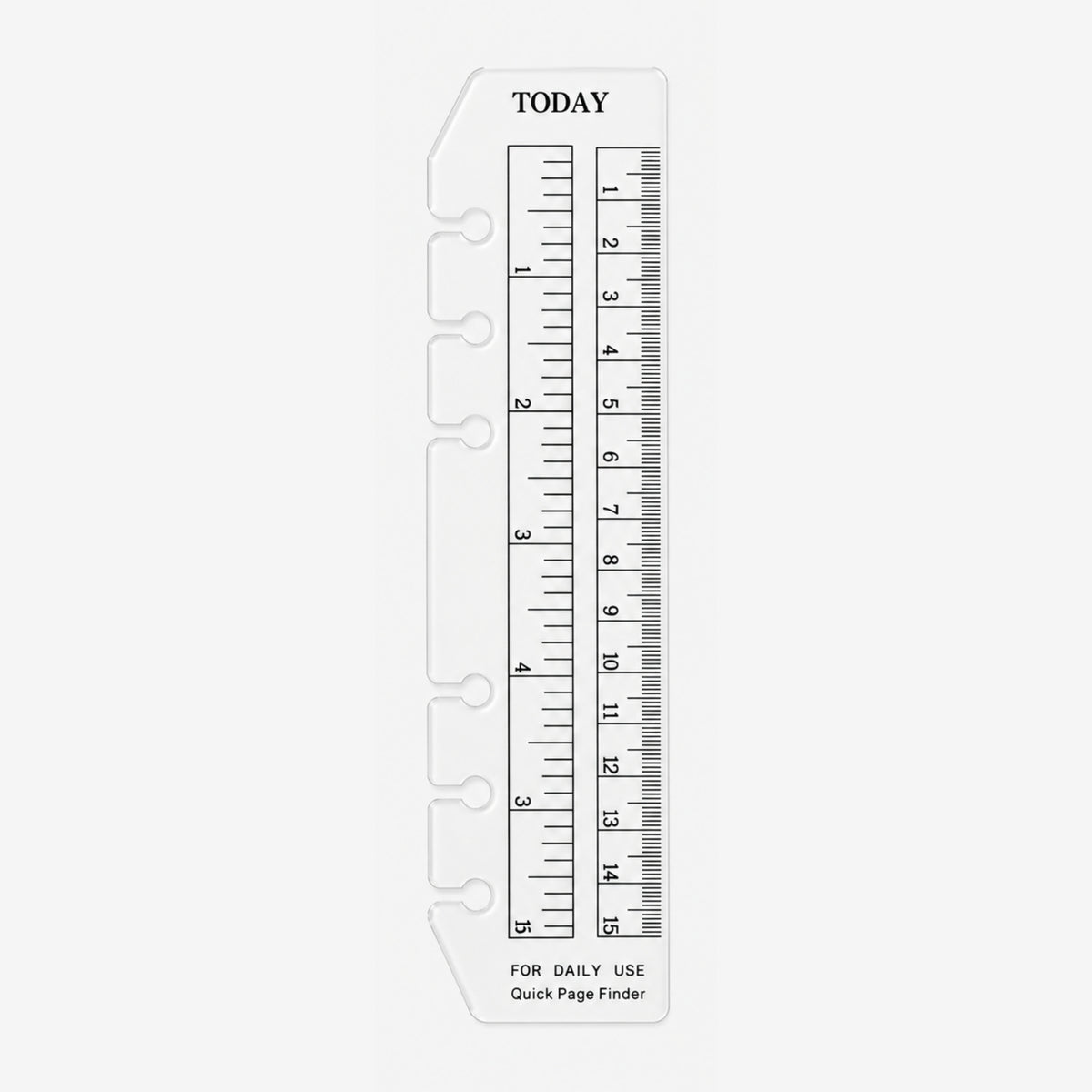 Today Page Marker Ruler for A5 Ring Binders