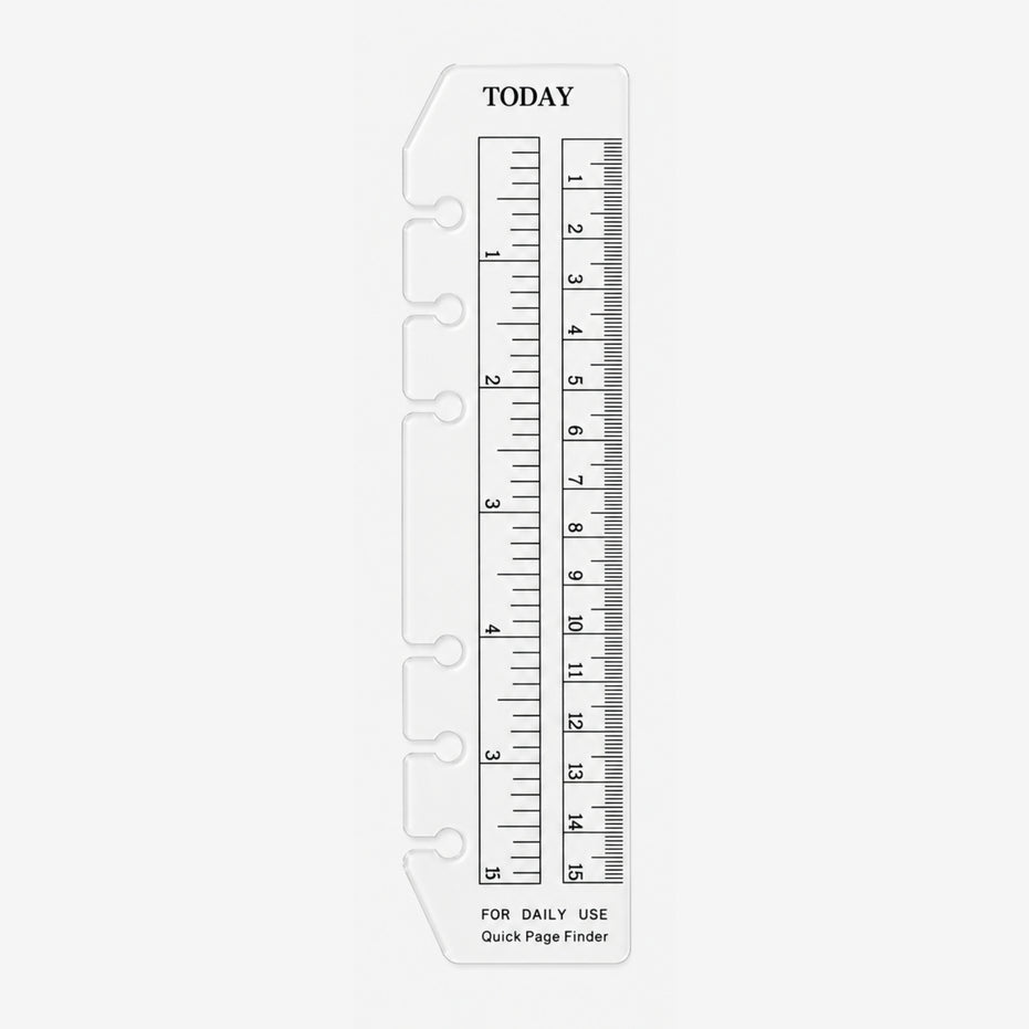 Today Page Marker Ruler for A5 Ring Binders