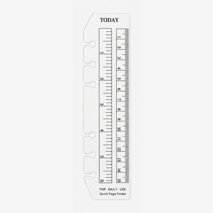 Today Page Marker Ruler for A5 Ring Binders