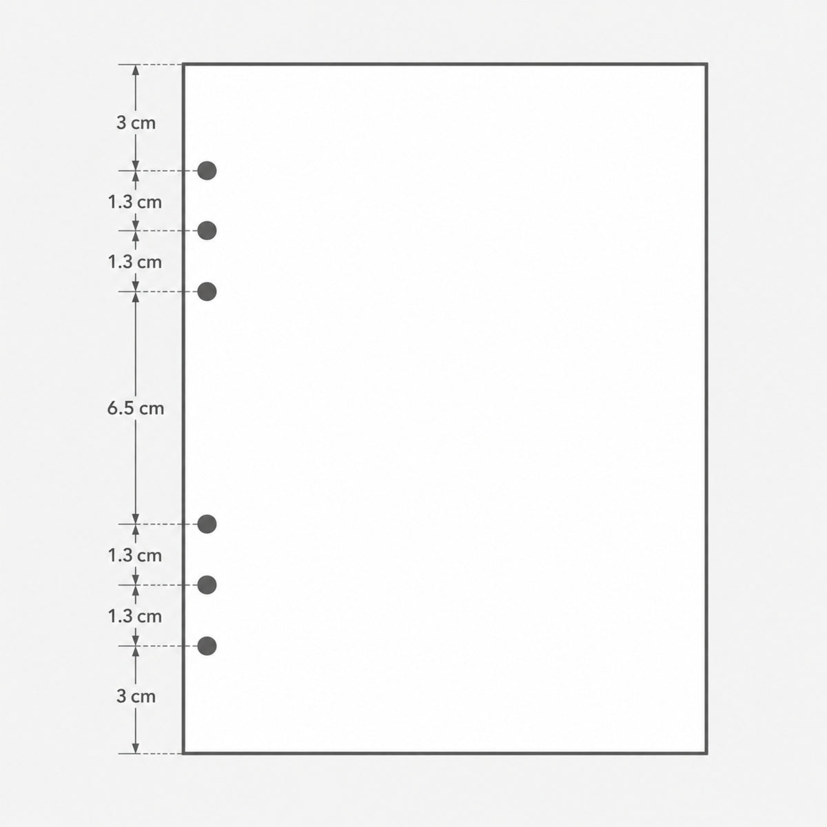 A5 Grid Pages Planner Inserts | 6 Ring Binder Refill Pages