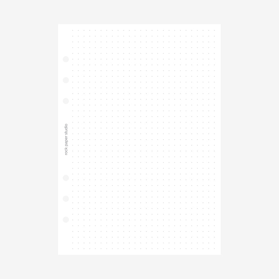 Undated A5 Daily Planner Inserts | Double Page Spread | 30 days | 6 Ring Binder Refill Pages