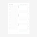 Undated A5 Daily Planner Inserts | Double Page Spread | 30 days | 6 Ring Binder Refill Pages