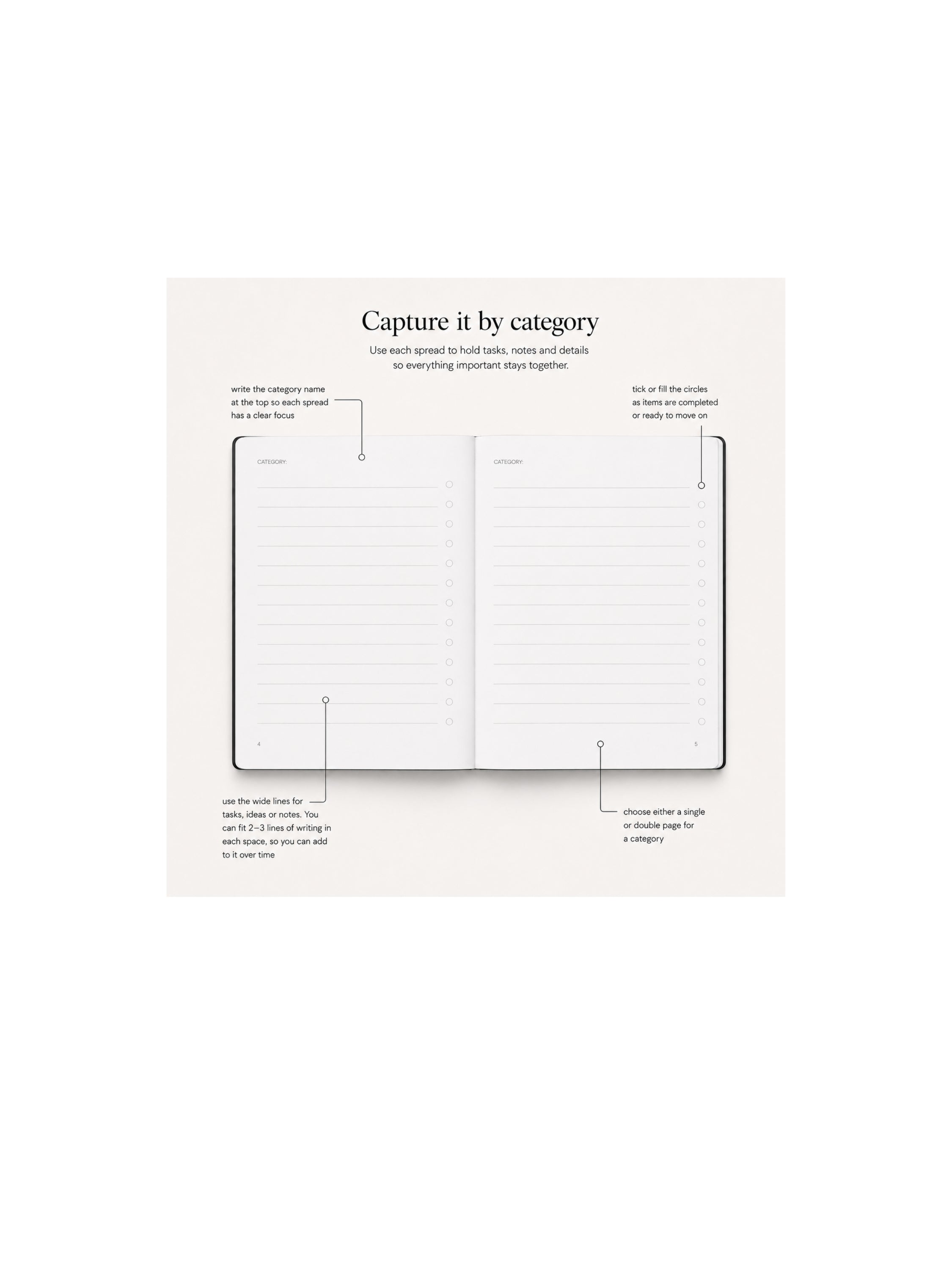 INBOX A5 Task Notebook